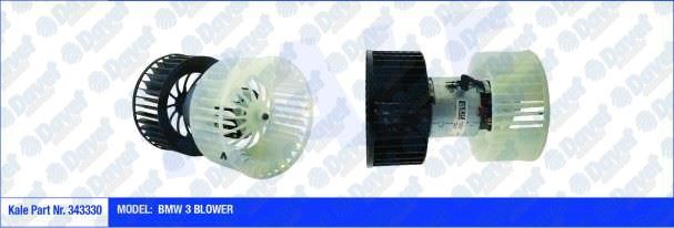 KALE-343330 Kalorifer Motoru 3 12v